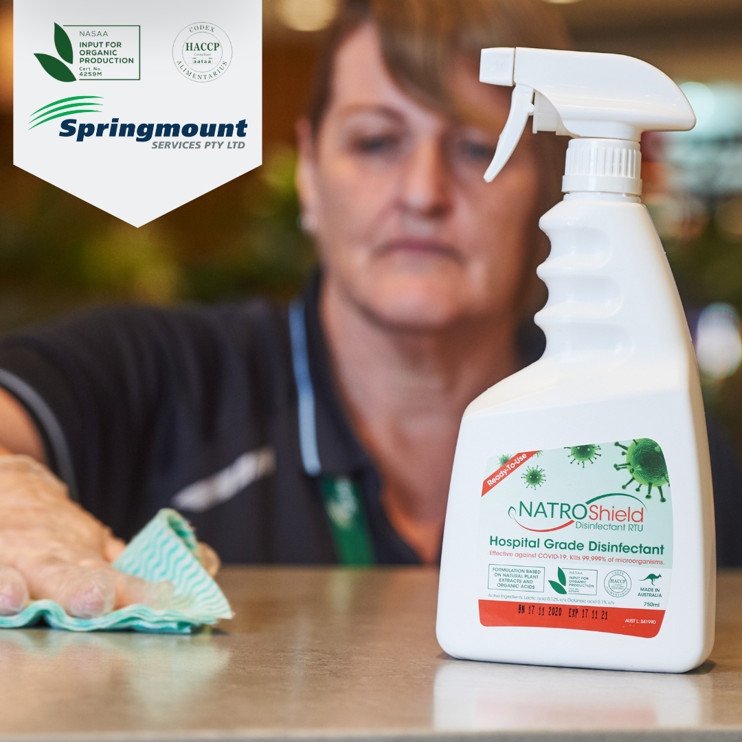 Springmount new sustainable cleaning product Natroshield